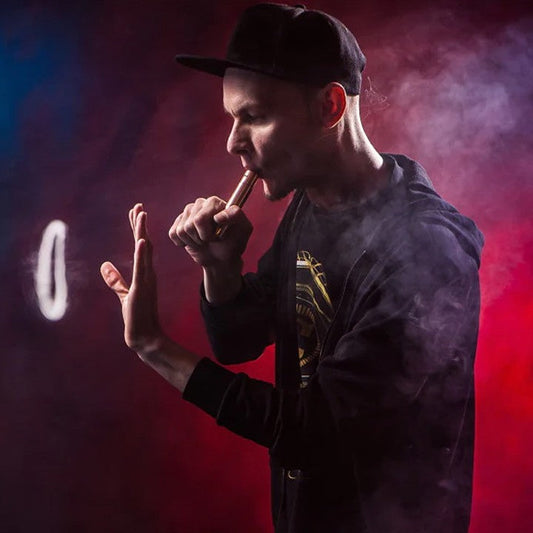 A guide explaining how to blow smoke rings