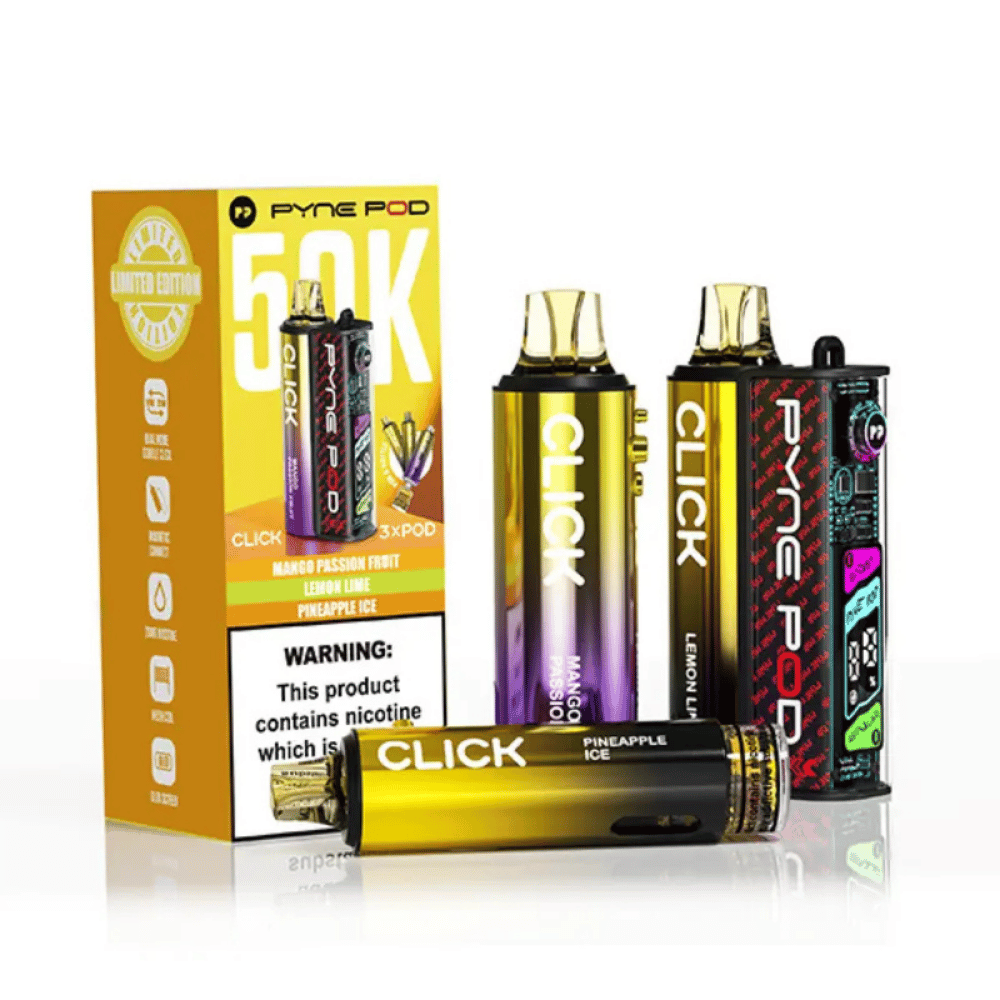 Pyne Pod Click 50k Prefilled Pod Kit Yellow Edition