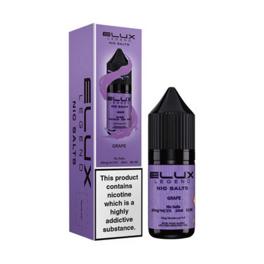Elux Legend Nic Salts Grape E Liquid 10ml