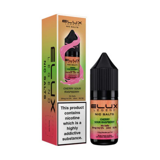 Elux Legend Nic Salts Cherry Sour Raspberry E Liquid 10ml