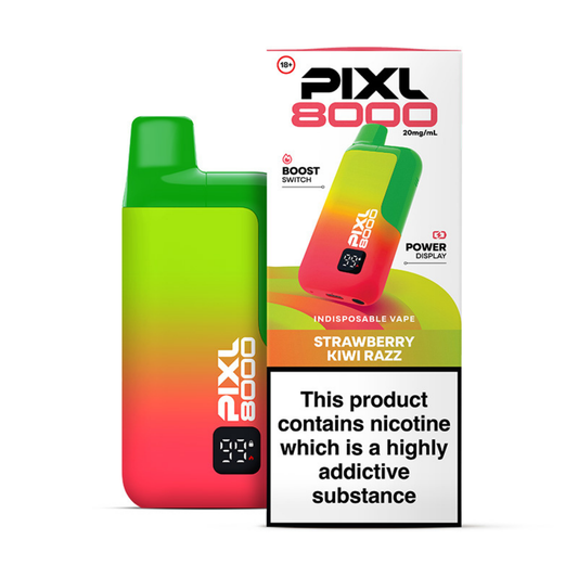 Pixl 8000 Prefilled Pod Kit Strawberry Kiwi Razz