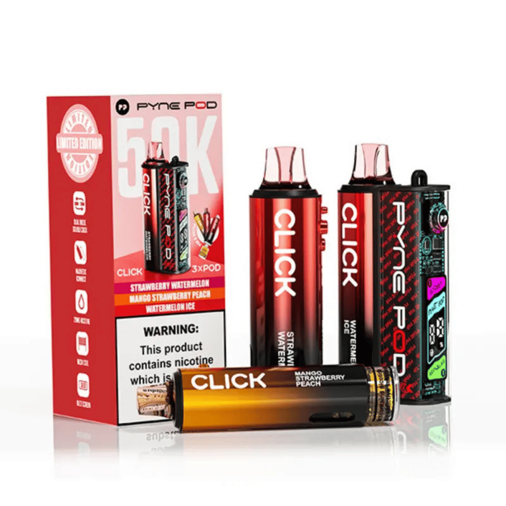 Pyne Pod Click 50k Prefilled Pod Kit Red Edition