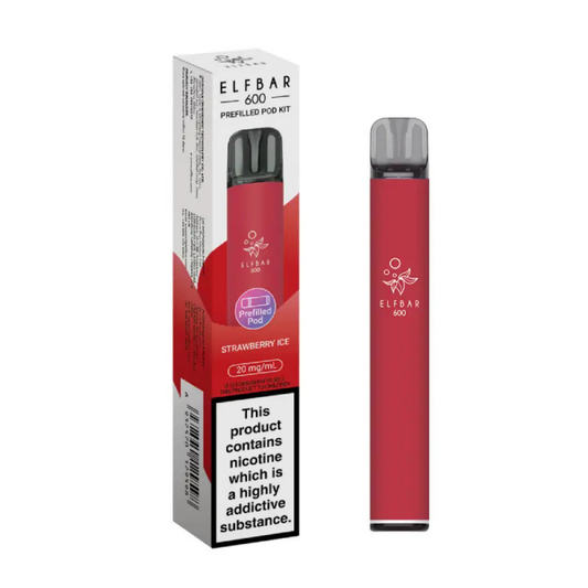 ELFBAR 600 Prefilled Pod Kit Strawberry Ice