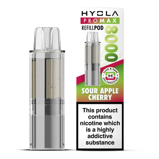 Hyola Pro Max 8000 Prefilled Pod Sour Apple Cherry