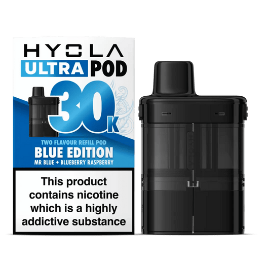 Hyola Ultra 30K Prefilled Replacement Pods Blue Edition