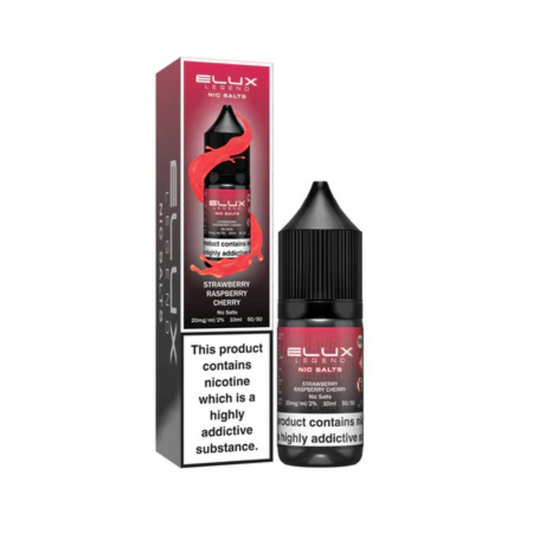 Elux Legend Nic Salts Strawberry Raspberry Cherry E Liquid 10ml