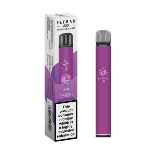 ELFBAR 600 Prefilled Pod Kit Grape