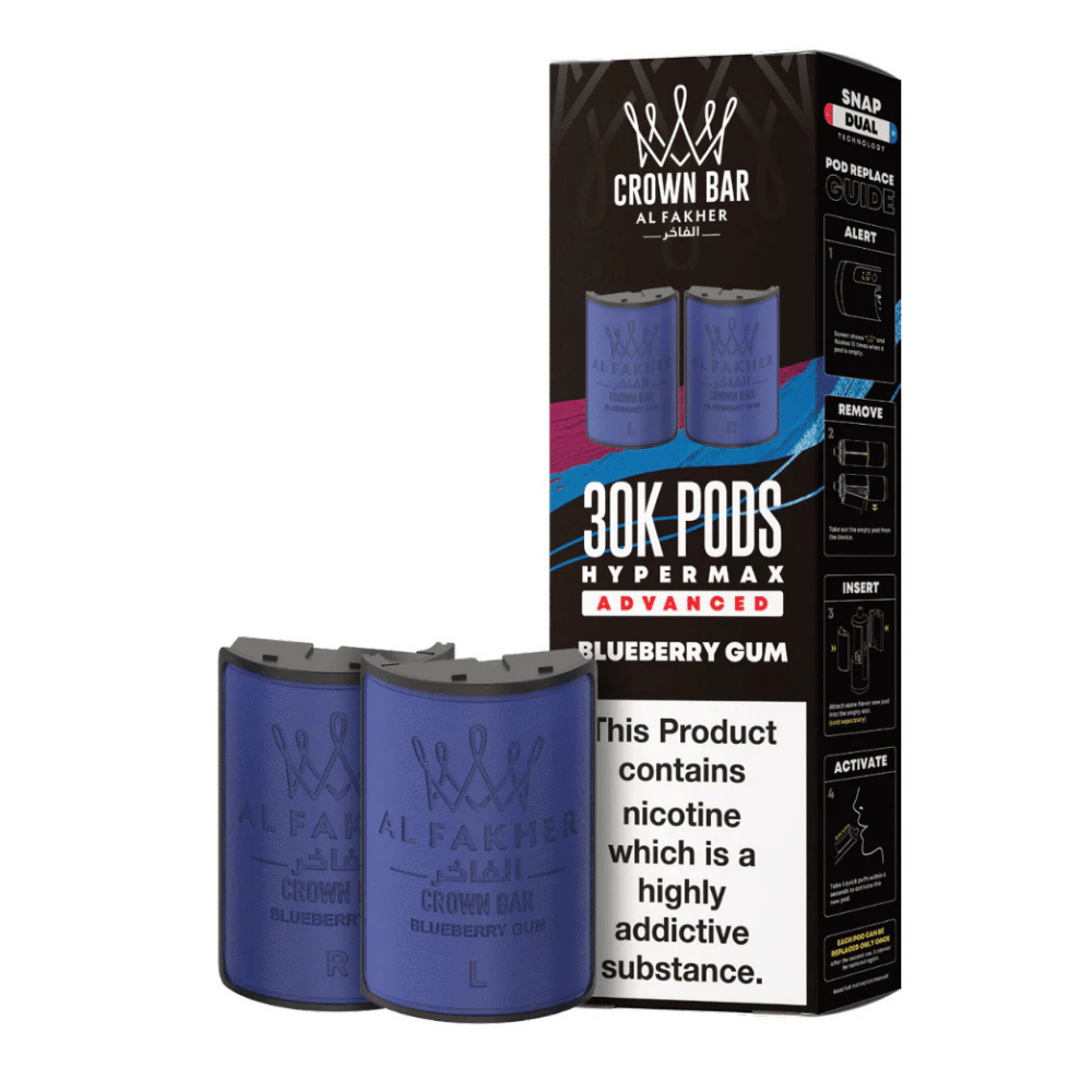 Al Fakher 30k Hypermax Prefilled Pods Blueberry Gum