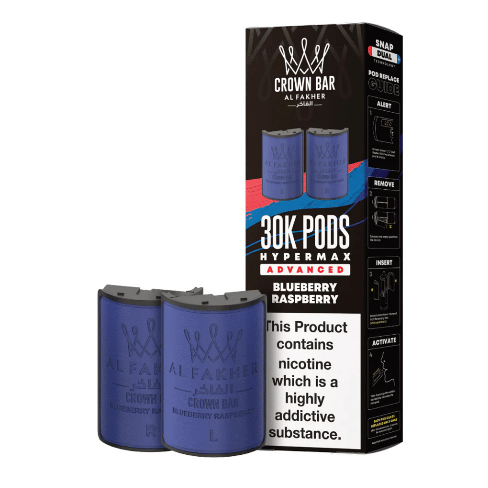 Al Fakher 30k Hypermax Prefilled Pods Blueberry Raspberry