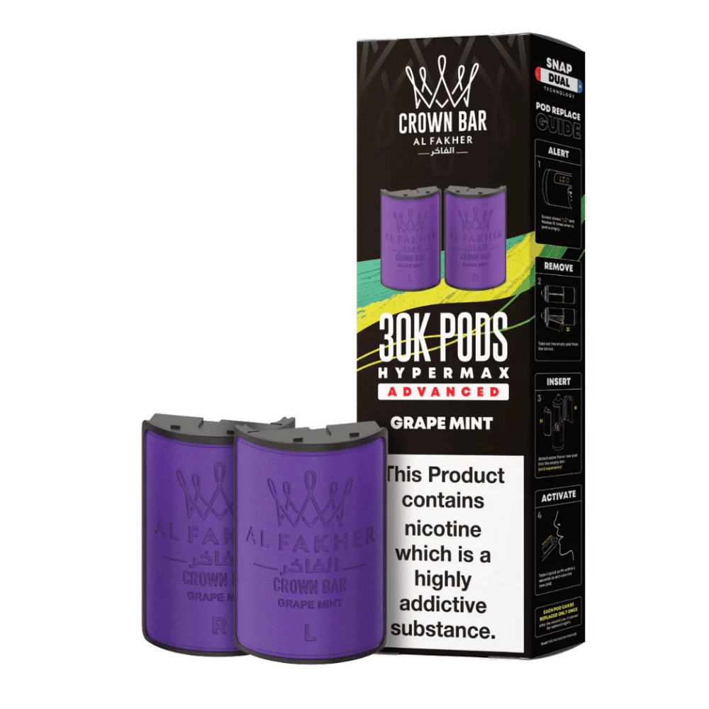 Al Fakher 30k Hypermax Prefilled Pods Grape Mint