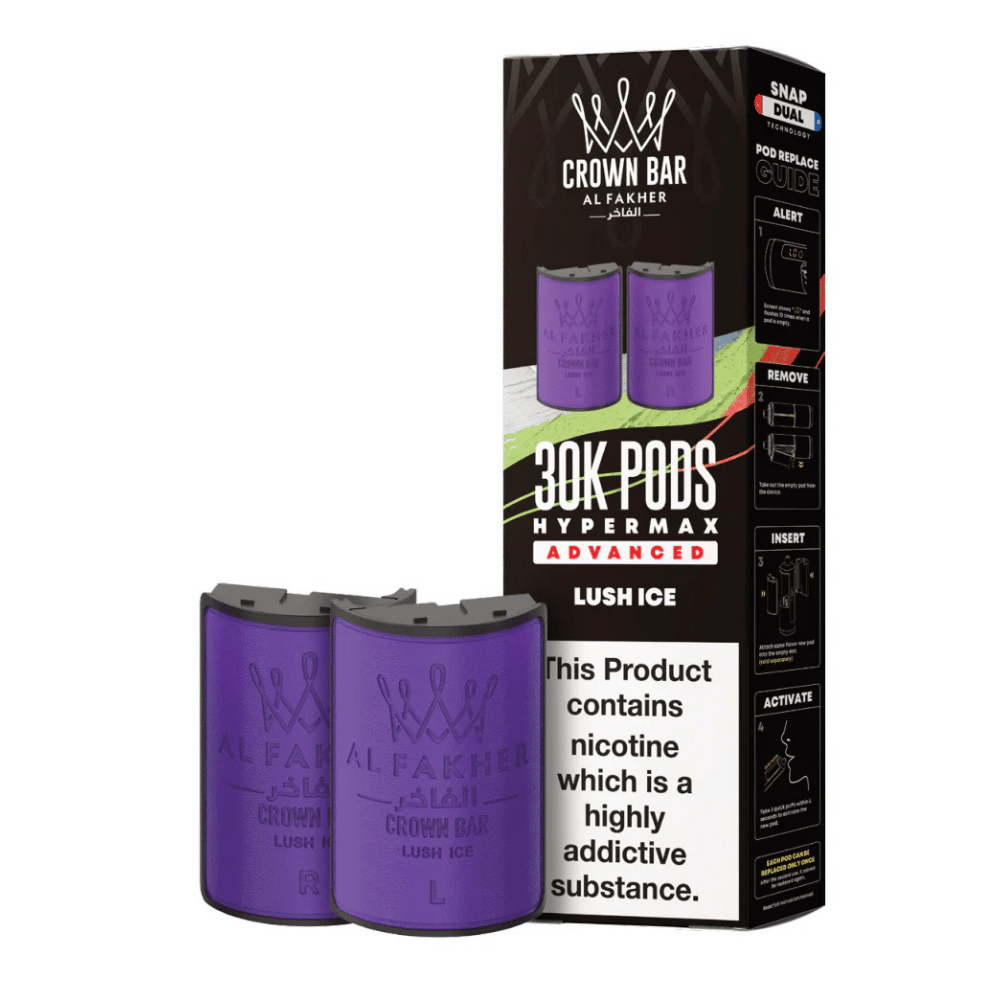 Al Fakher 30k Hypermax Prefilled Pods Lush Ice