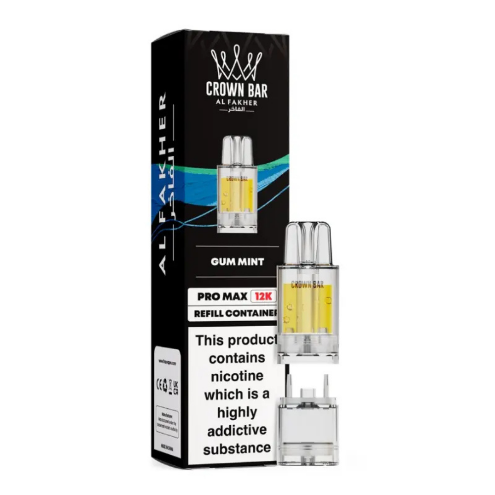 Al Fakher Crown Bar Pro Max 12K Prefilled Pod Gum Mint