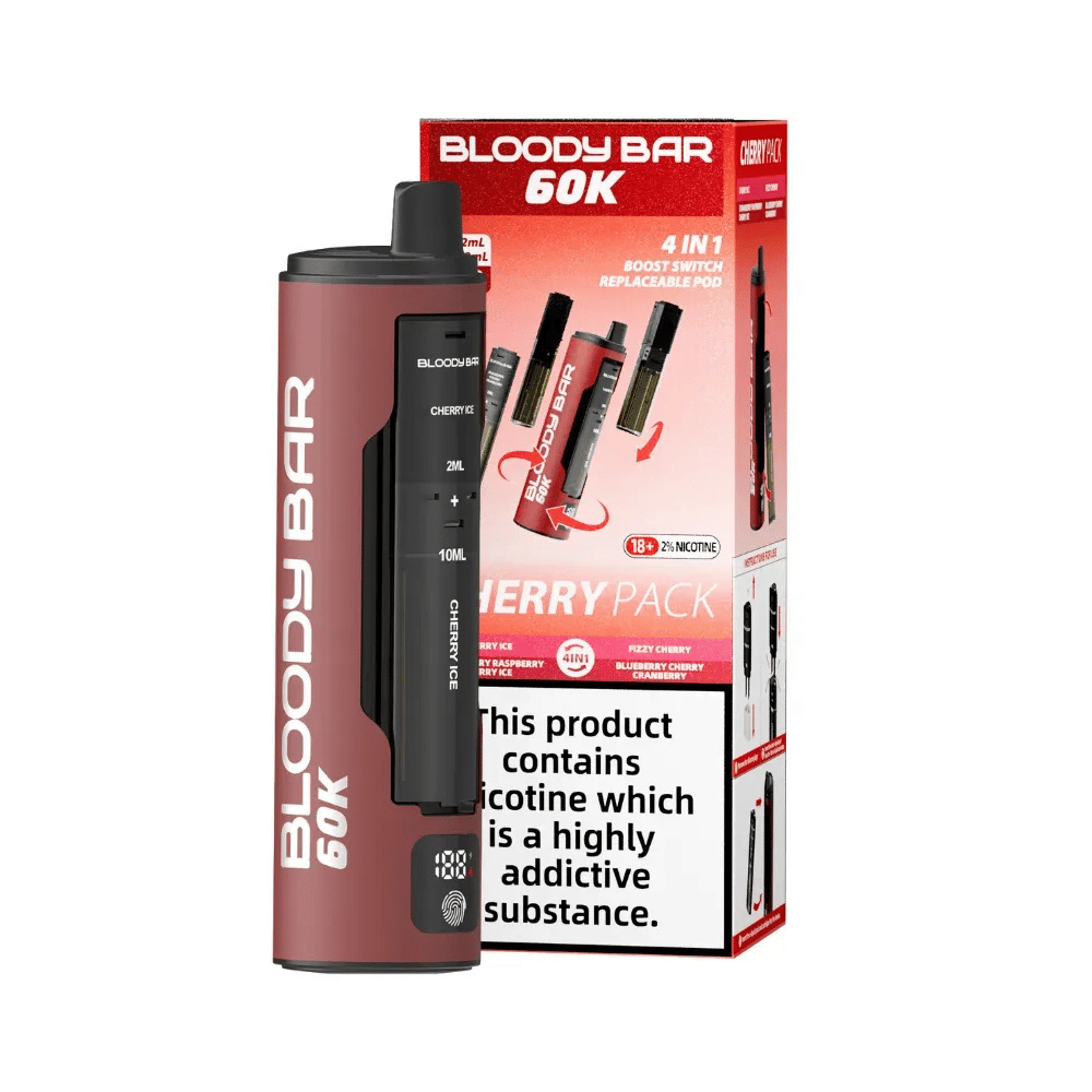 Bloody Bar 60K Prefilled Pod Kit Cherry Pack