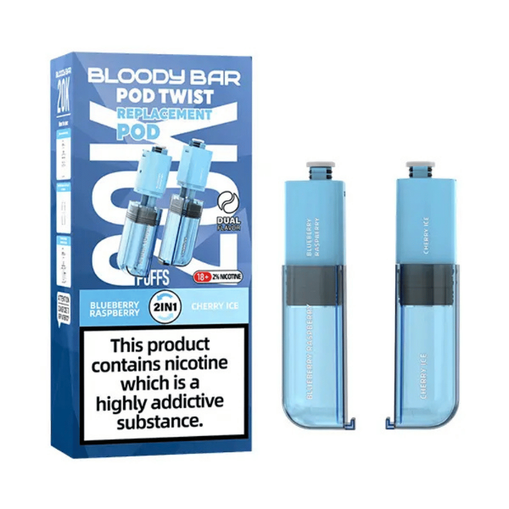 Bloody Bar Pod Twist 20K Prefilled Pod Blueberry Raspberry / Cherry Ice