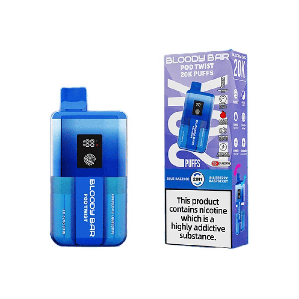 Bloody Bar 20K Prefilled Pod Kit Blue Razz Ice / Blueberry Raspberry