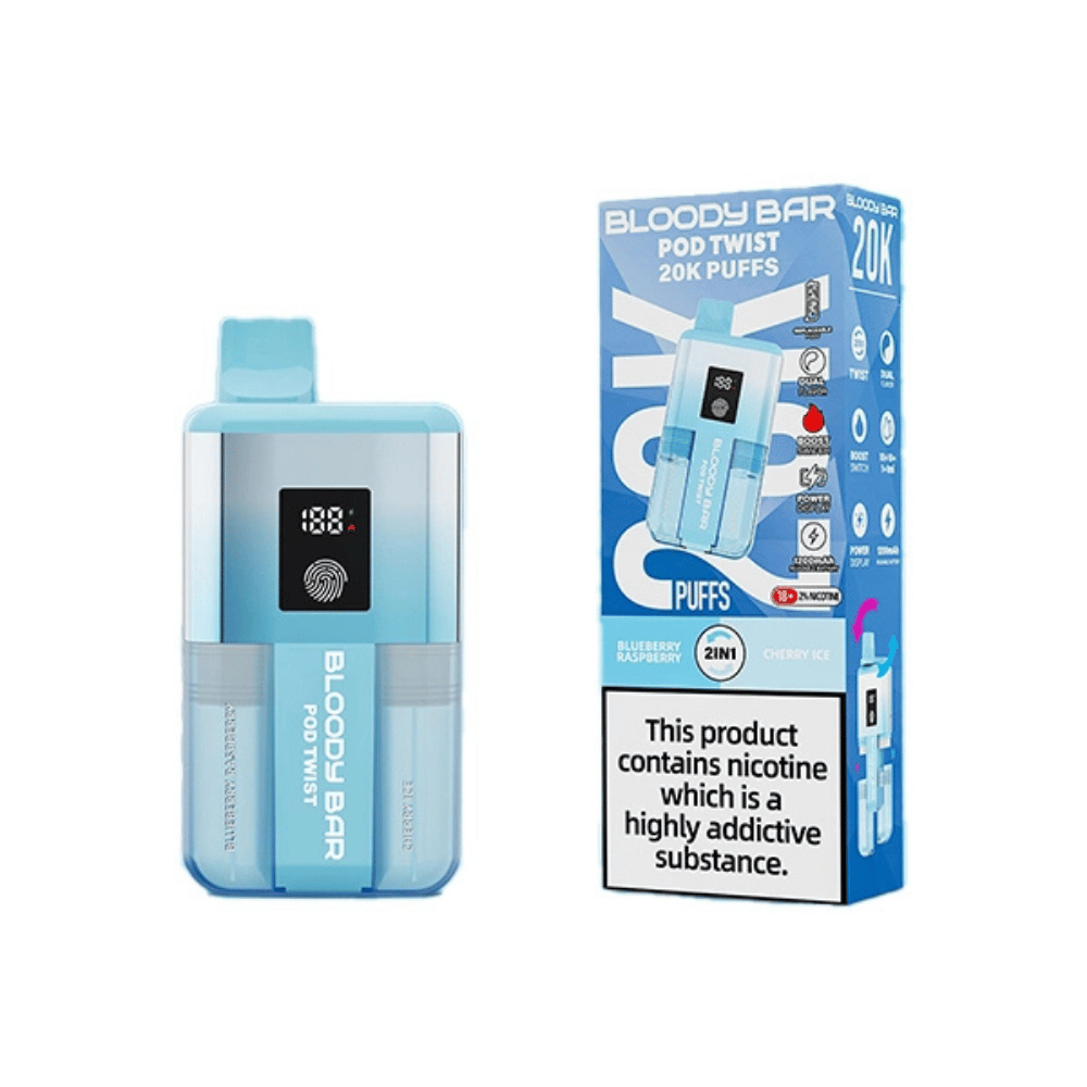 Bloody Bar 20K Prefilled Pod Kit Blueberry Raspberry / Cherry Ice