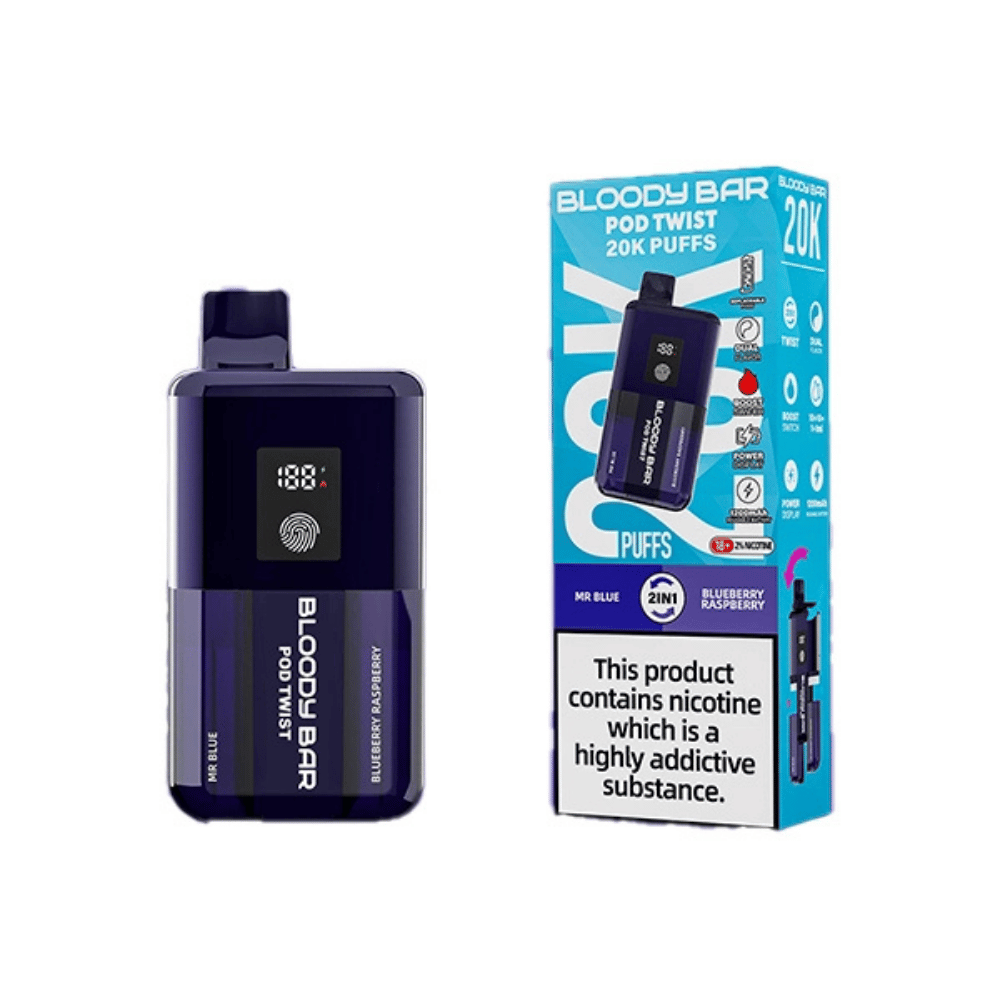 Bloody Bar 20K Prefilled Pod Kit Mr Blue / Blueberry Raspberry
