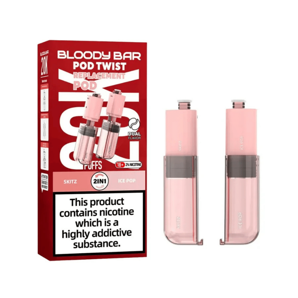 Bloody Bar Pod Twist 20K Prefilled Pod Skitz / Ice Pop
