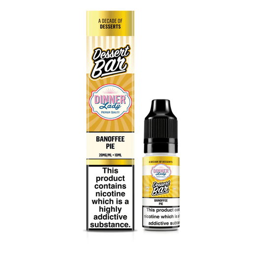 Dinner Lady Dessert Bar Salts Nic Salt E-Liquid Banoffee Pie