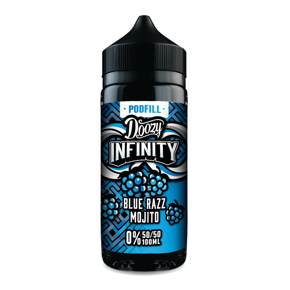 Doozy Infinity 100ml Shortfill E-Liquid 50VG Blue Razz Mojito