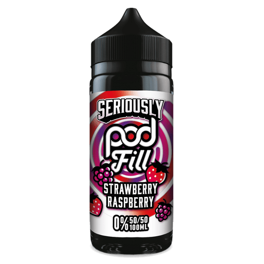 Doozy Pod Fill 100ml E-Liquid Shortfill Strawberry Raspberry