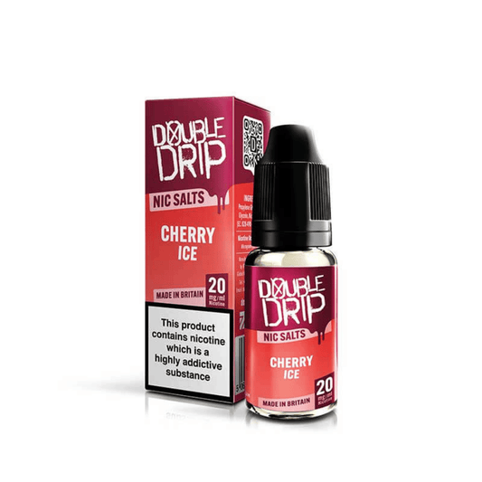 Double Drip Nic Salt E-Liquid Cherry Ice