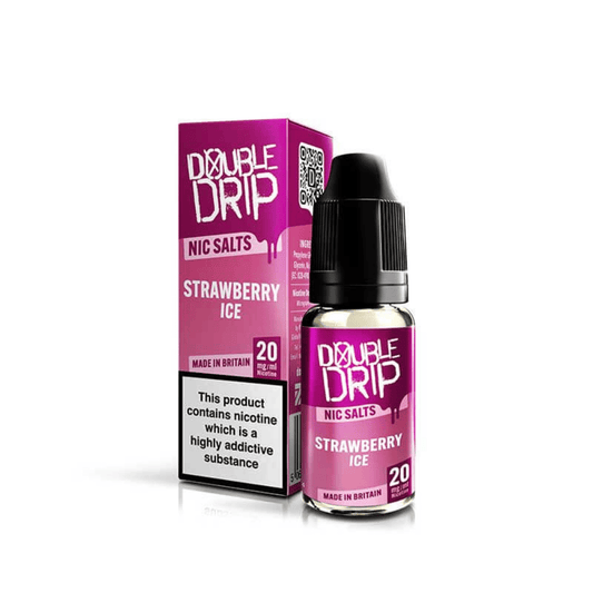 Double Drip Nic Salt E-Liquid Strawberry Ice