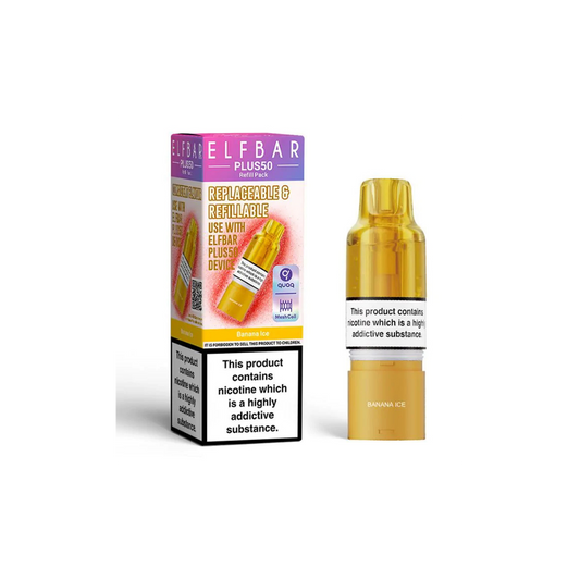 ELF BAR Plus 50 Refill Pack Banana Ice