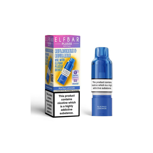 ELF BAR Plus 50 Refill Pack Blue Razz Lemonade