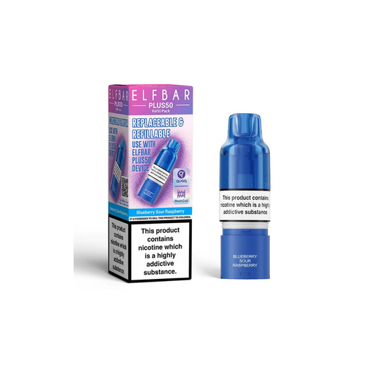 ELF BAR Plus 50 Refill Pack Blueberry Sour Raspberry