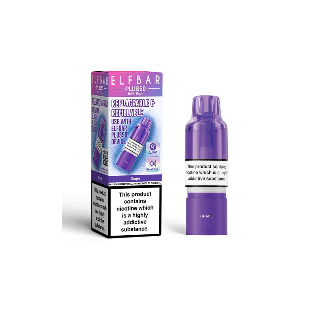 ELF BAR Plus 50 Refill Pack Grape