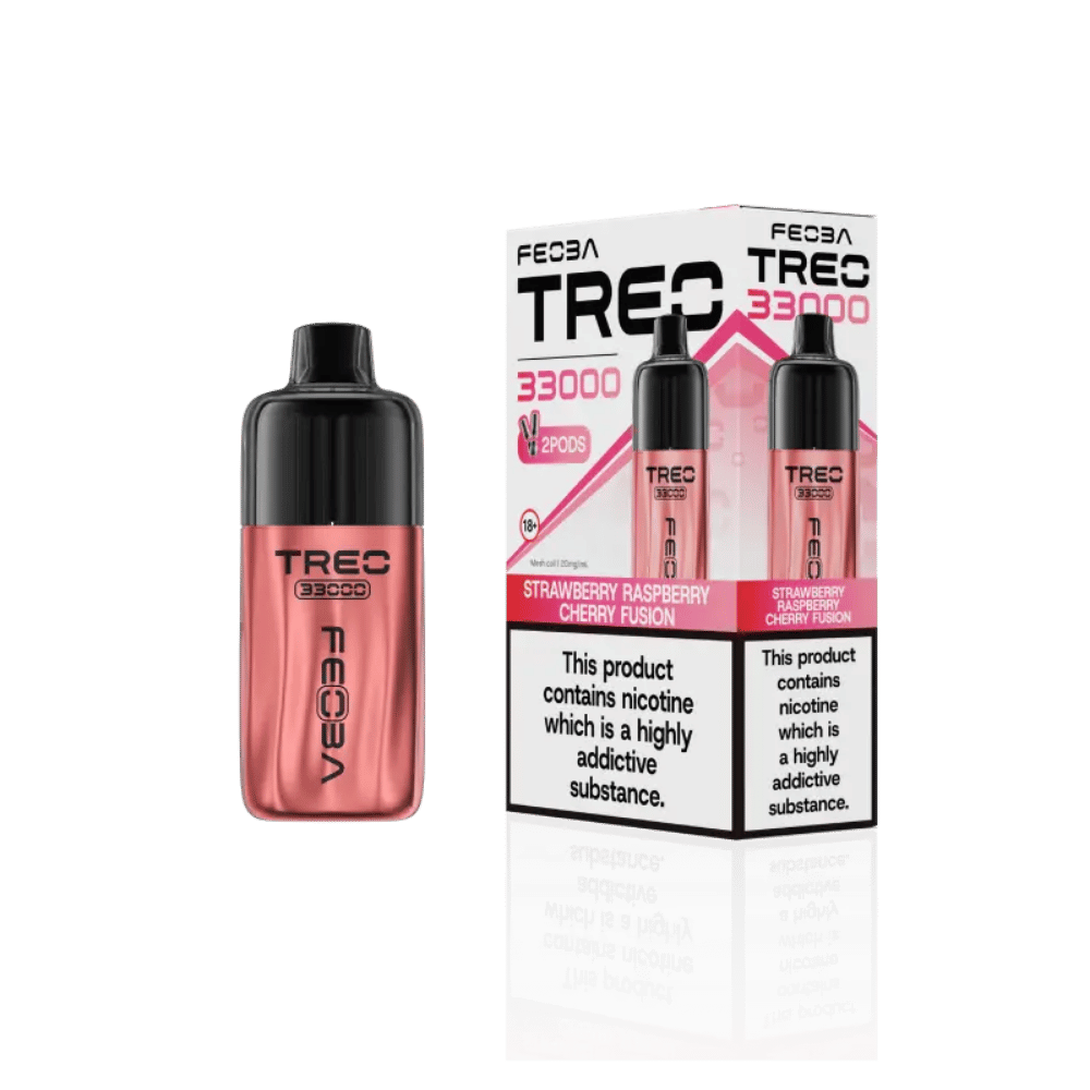 Feoba Treo 33000 Prefilled Pod Kit Strawberry Raspberry Cherry Fusion
