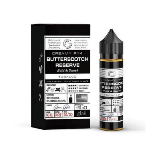 Glas Basix 50ml Shortfill E-Liquid Butterscotch Reserve