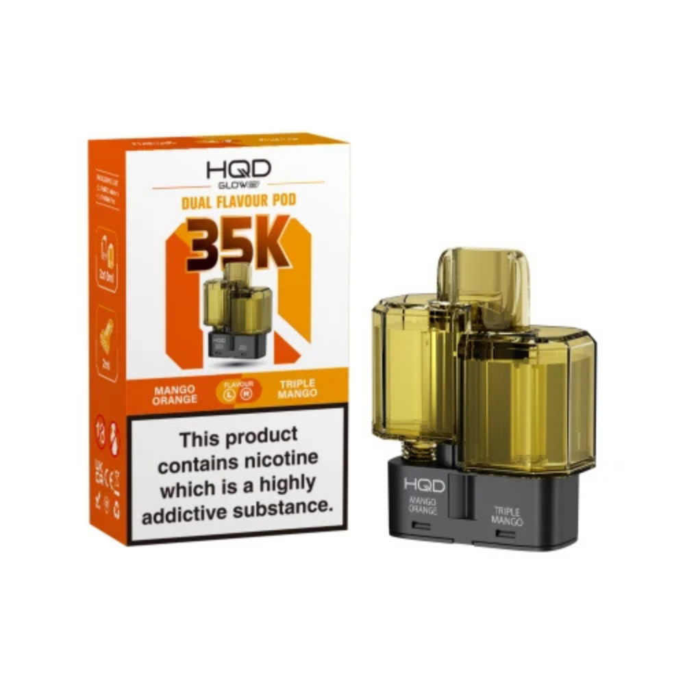 HQD Glow Air 35K Prefilled Pod Mango Orange / Triple Mango