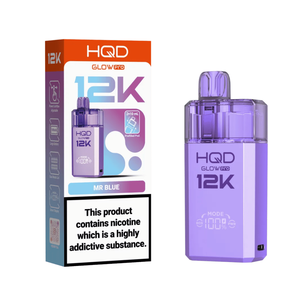 HQD Glow Pro 12K Prefilled Pod Kit Mr Blue