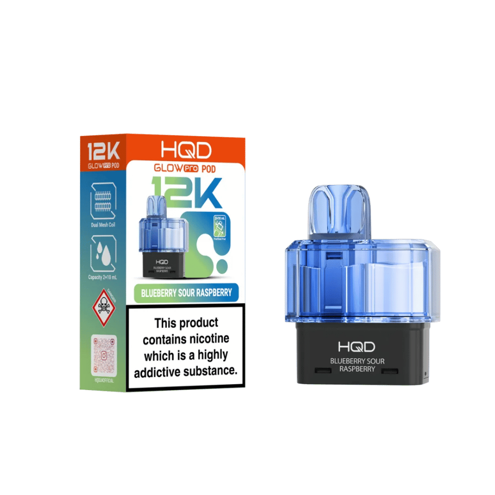 HQD Glow Pro 12K Refill Pod Blueberry Sour Raspberry
