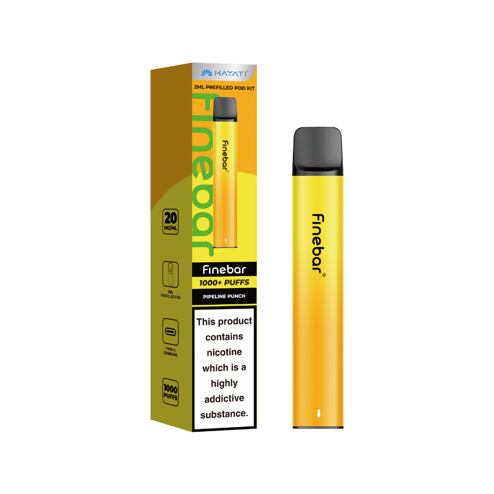 Hayati Finebar 1000 Puffs Prefilled Pod Kit Pipeline Punch