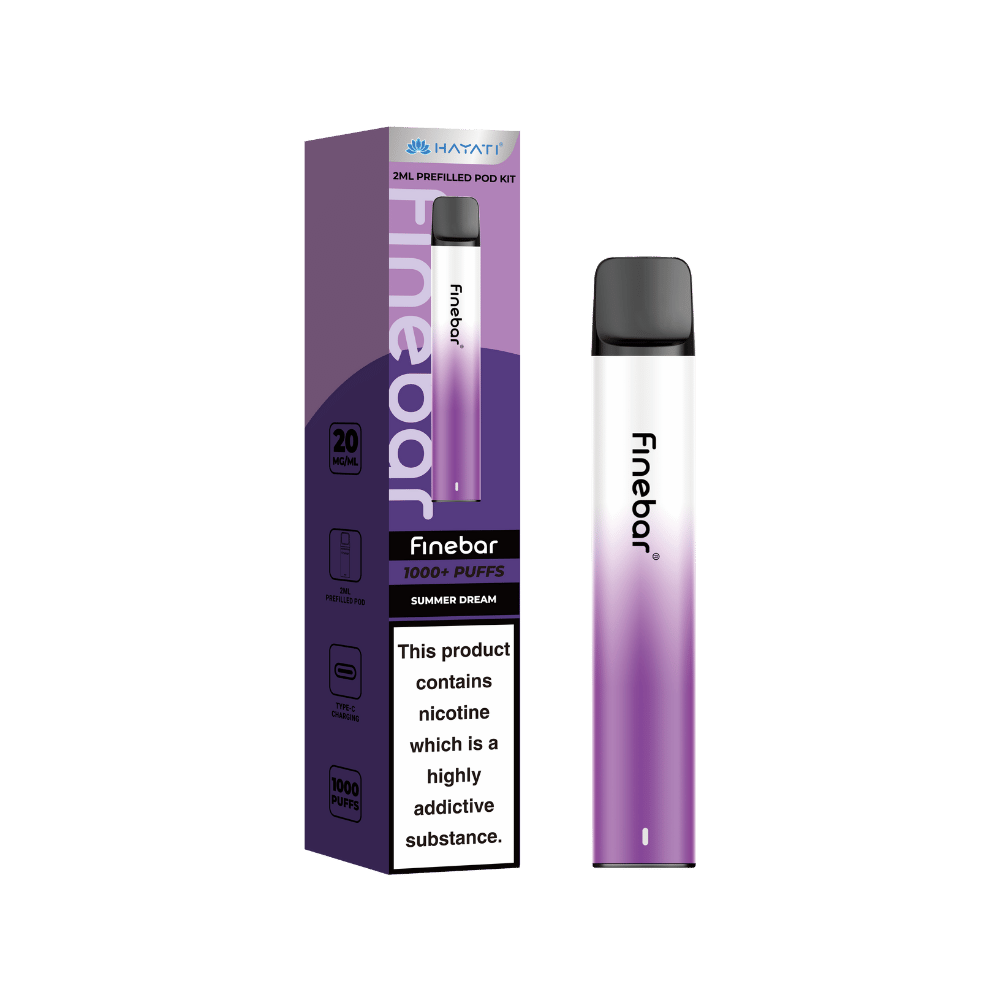 Hayati Finebar 1000 Puffs Prefilled Pod Kit Summer Dream