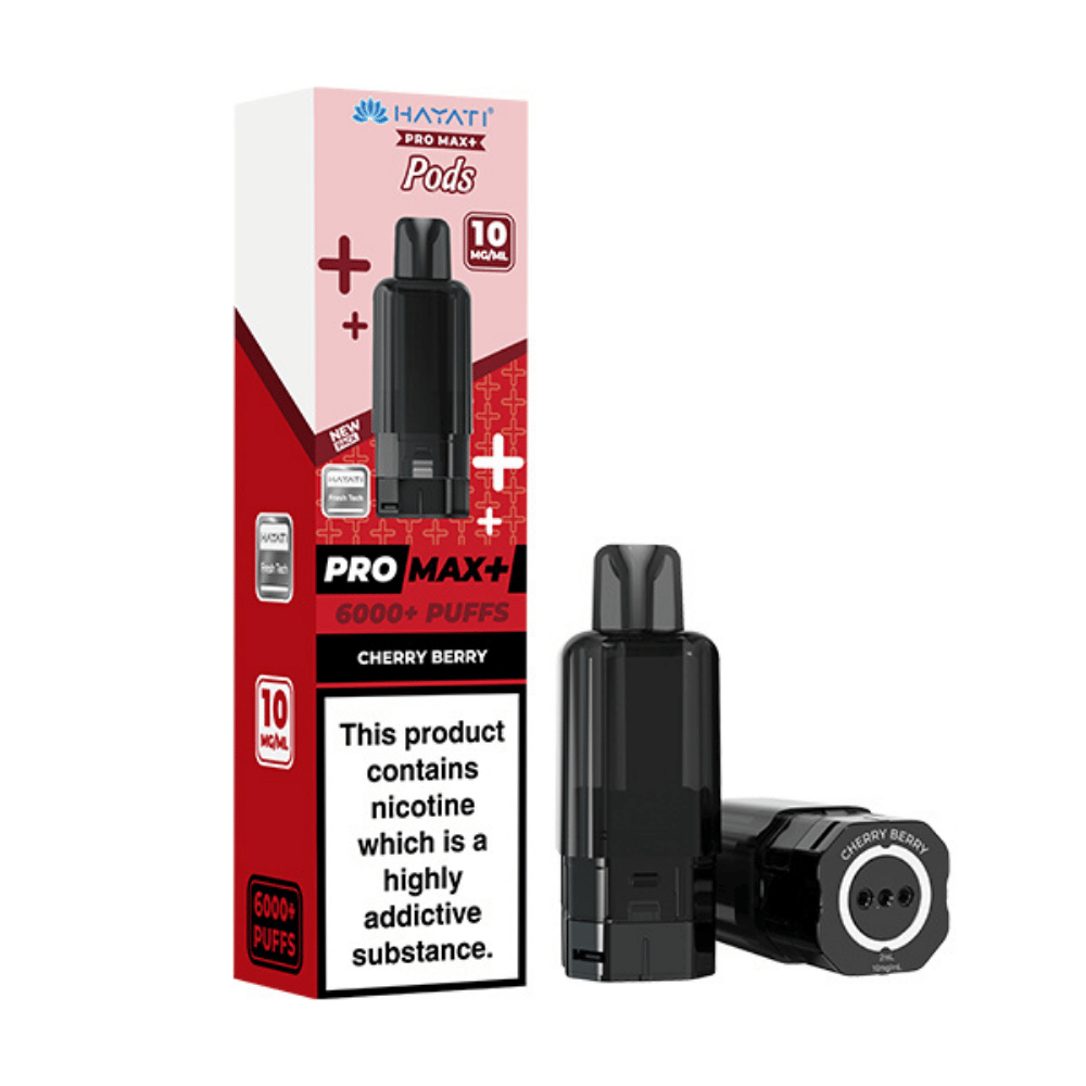 Hayati Pro Max Plus 6000 Prefilled Pod 10mg Cherry Berry