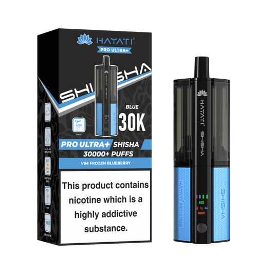 Hayati Pro Ultra Plus Shisha 30000 Prefilled Pod Kit Vim Frozen Blueberry