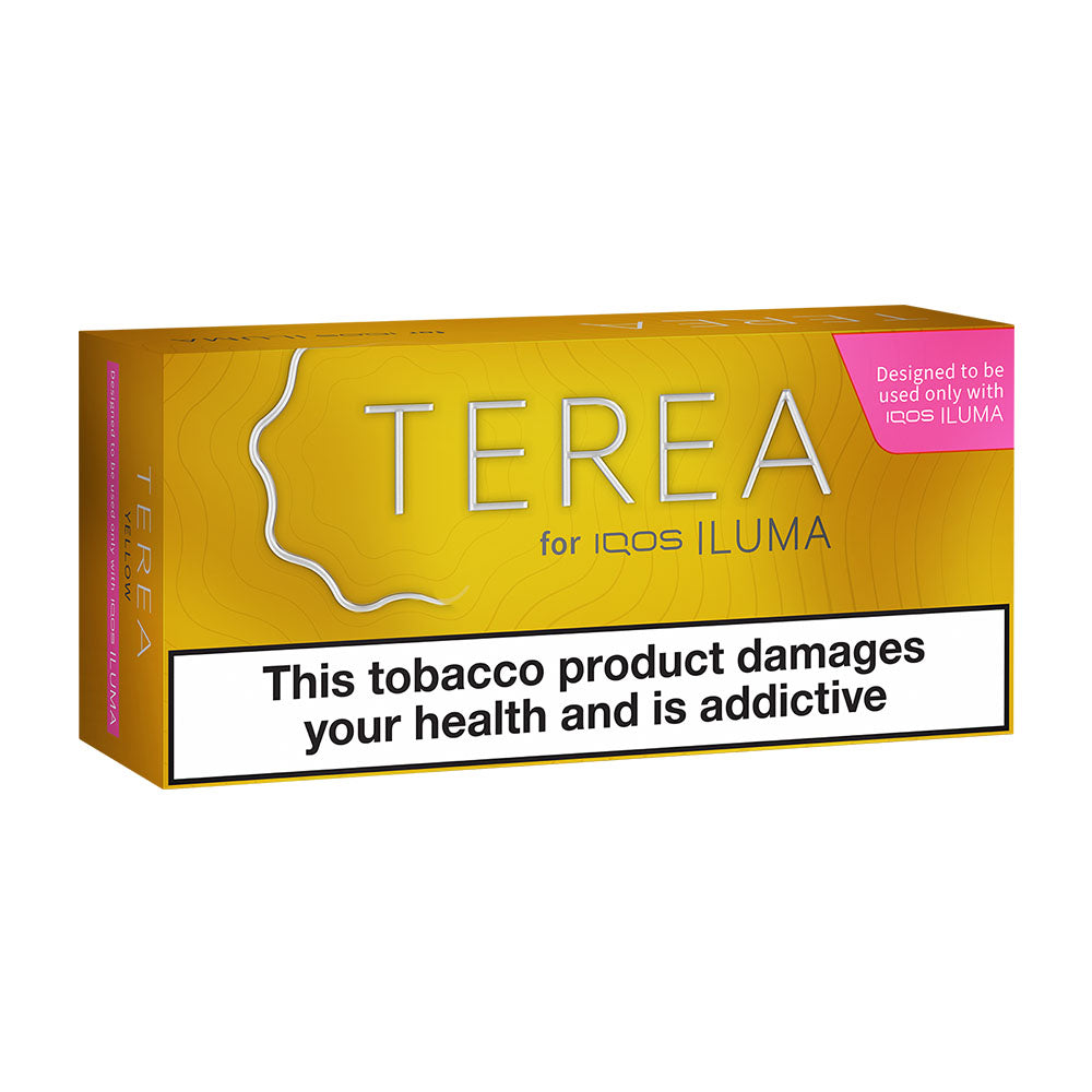 Yellow TEREA Tobacco Sticks, IQOS Iluma Bulk Buy Carton