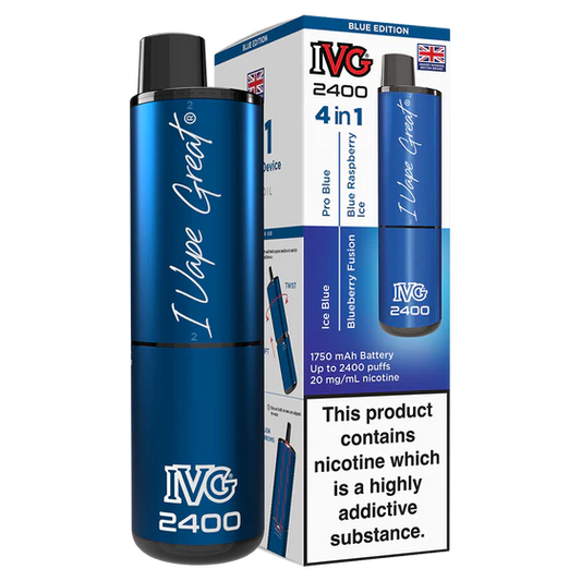 IVG 2400 Rechargeable Vape Blue Edition