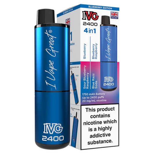 IVG 2400 Rechargeable Vape Blueberry Edition