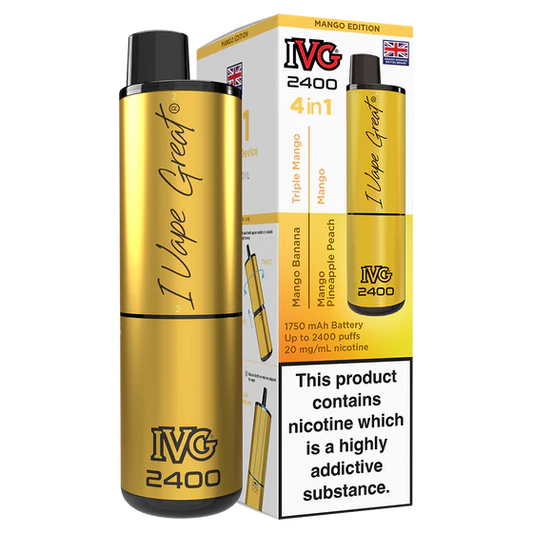 IVG 2400 Rechargeable Vape Mango Edition