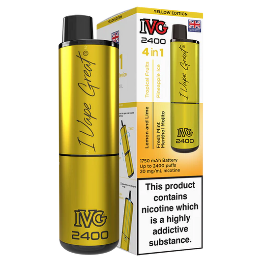 IVG 2400 Rechargeable Vape Yellow Edition