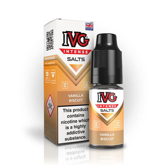IVG Intense Nic Salt E Liquid Vanilla Biscuit