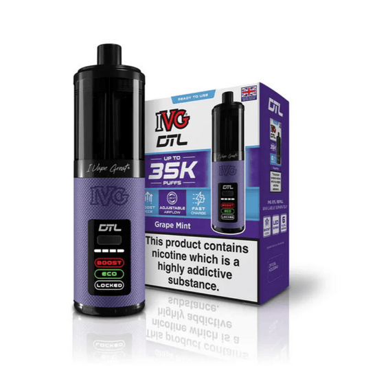 IVG DTL 35k Prefilled Pod Kit Grape Mint
