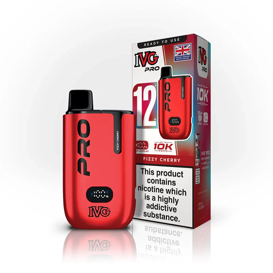 IVG Pro 12 Zero Nicotine Vape Kit Fizzy Cherry