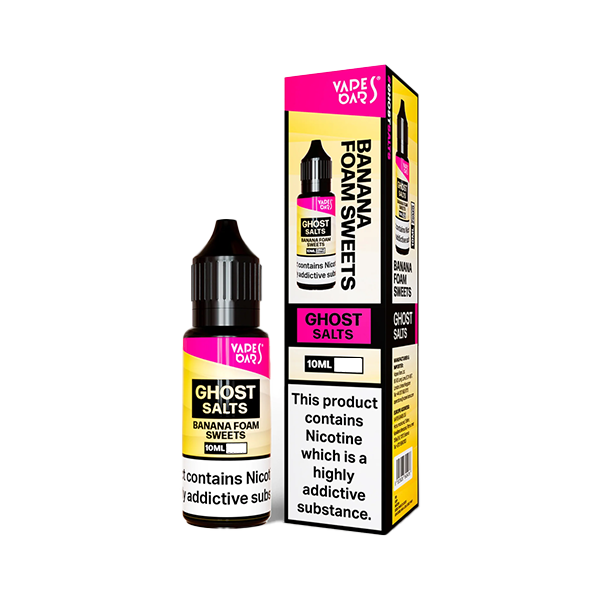 Vapes Bars Ghost Salts Banana Foam Sweets E Liquid 10ml