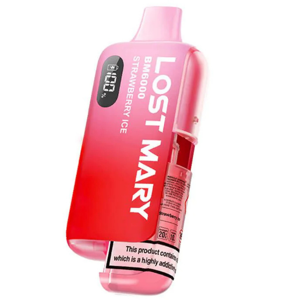 Lost Mary BM6000 Zero Nicotine Prefilled Pod Kit Strawberry Ice